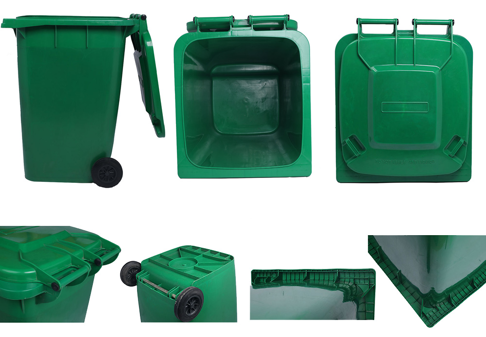 360L Shopping Mall plastic trash recycling bin