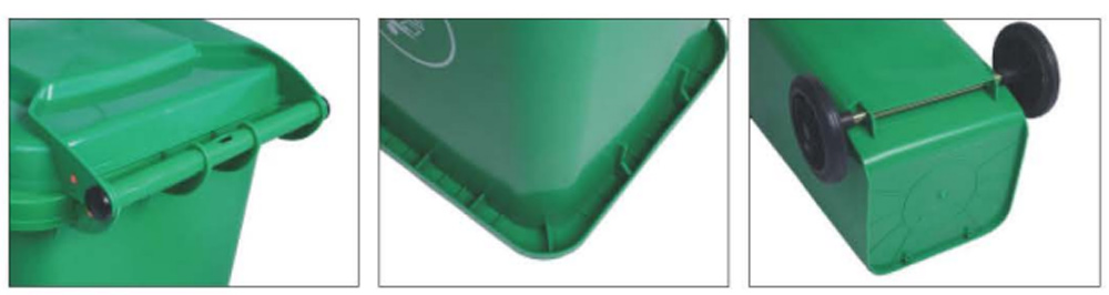 120L Standard plastic garbage bin