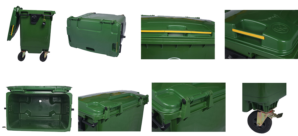660L Laundry and hospital Waste Collection Cube Truck